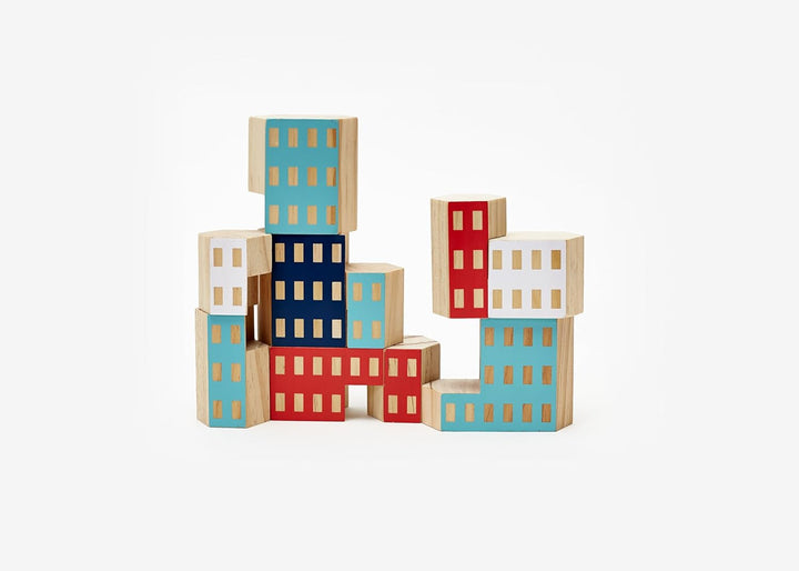 Areaware Blockitecture Habitat, 12,7 x 12,7 cm Mehrfarbig, Mehrfarbig