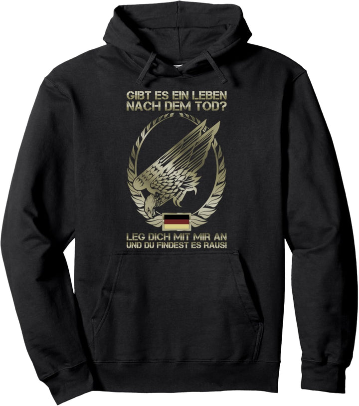 Fallschirmjäger Abzeichen Adler Ein Leben nach dem Tod? Pullover Hoodie