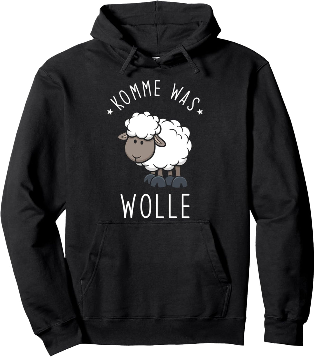 Lustiges Schaf - Komme was Wolle Pullover Hoodie