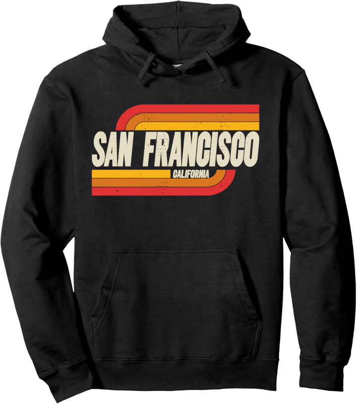 San Francisco Kalifornien CA City Vintage Pullover Hoodie