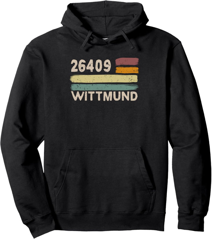 Retro 26409 Wittmund Vintage Gemeinde PLZ Pullover Hoodie
