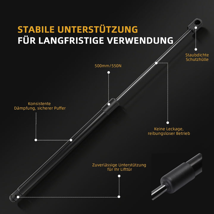 2 Stk Gasfeder Dämpfer Passend für Audi A4 Allroad 2009-2016, Passend für Audi A4 Avant 2007-2015, O
