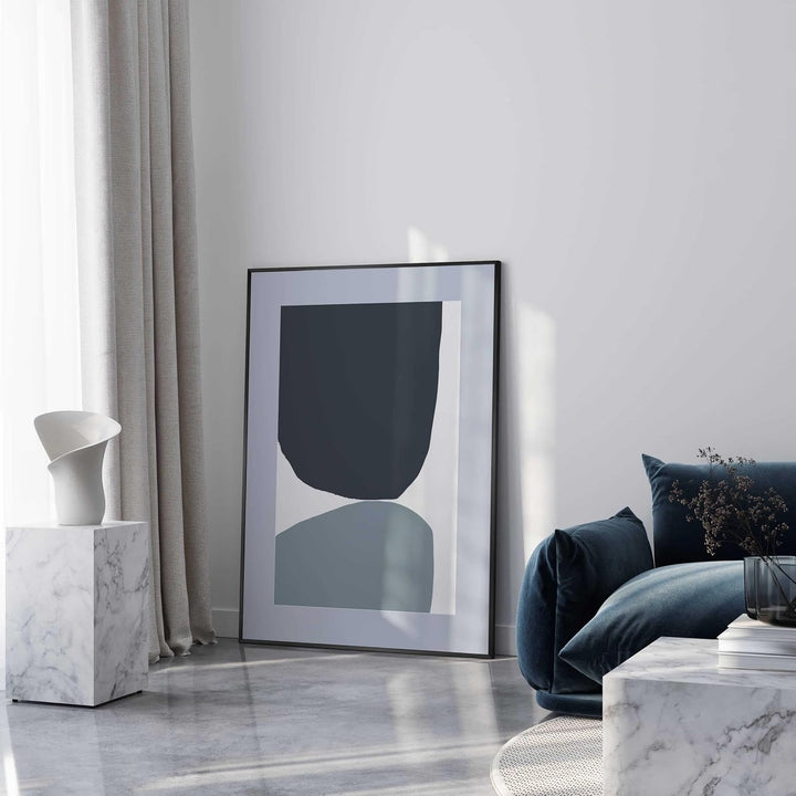 DEHA Design Bilderrahmen Tribeca, A2 42x59,4 cm, Aluminium Schwarz Matt, bruchsicheres Acrylglas, fü