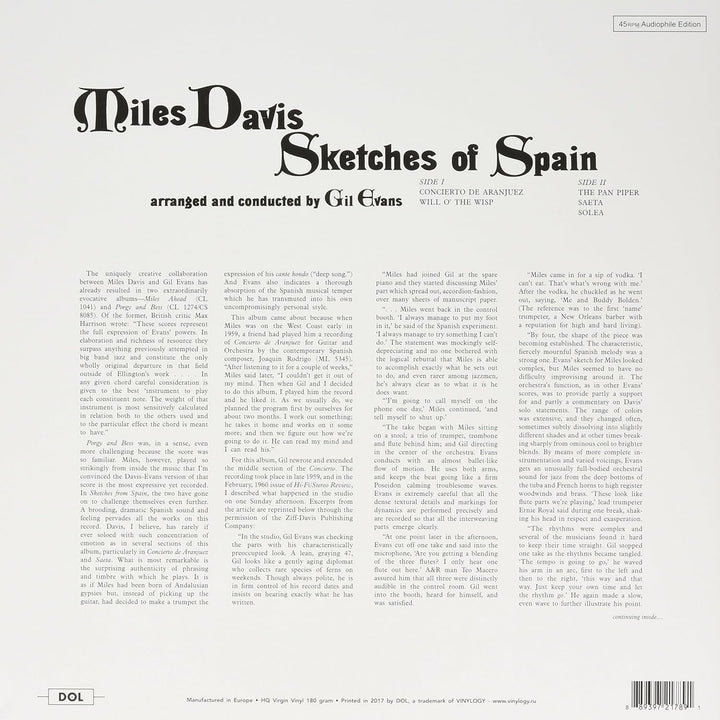 Sketches of Spain, Vinyl
