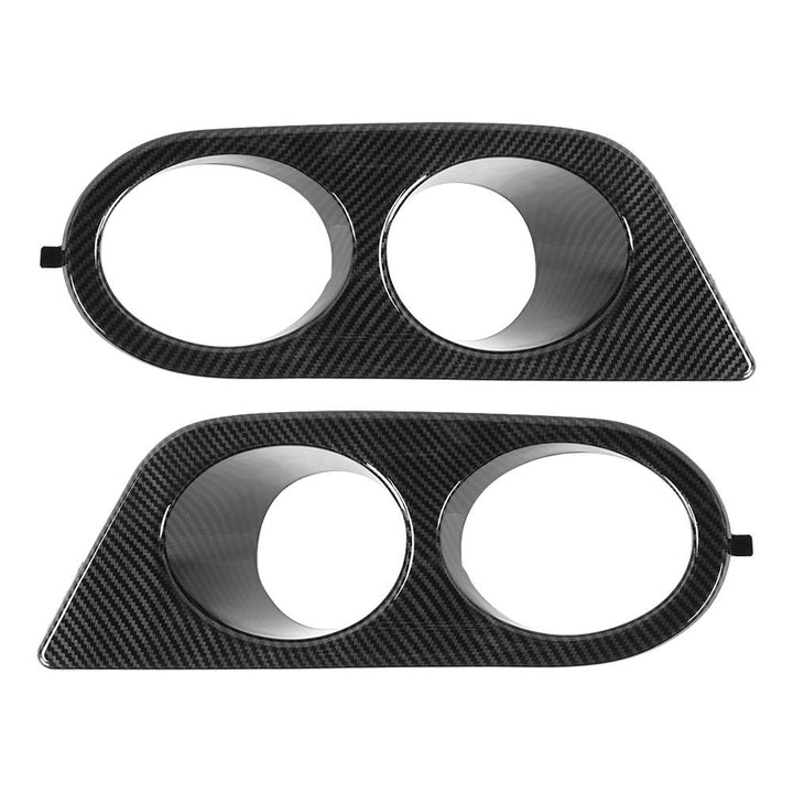 Tomantery Guard Modified Nebelscheinwerfer Abdeckung Stossfängerabdeckung für E46 M3 Glossy Black(Ca