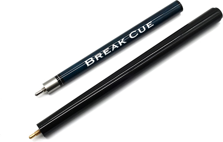 Billard Break Jump Queue - 3-teilig, Schnellverschluss, Navy Blau, 143cm