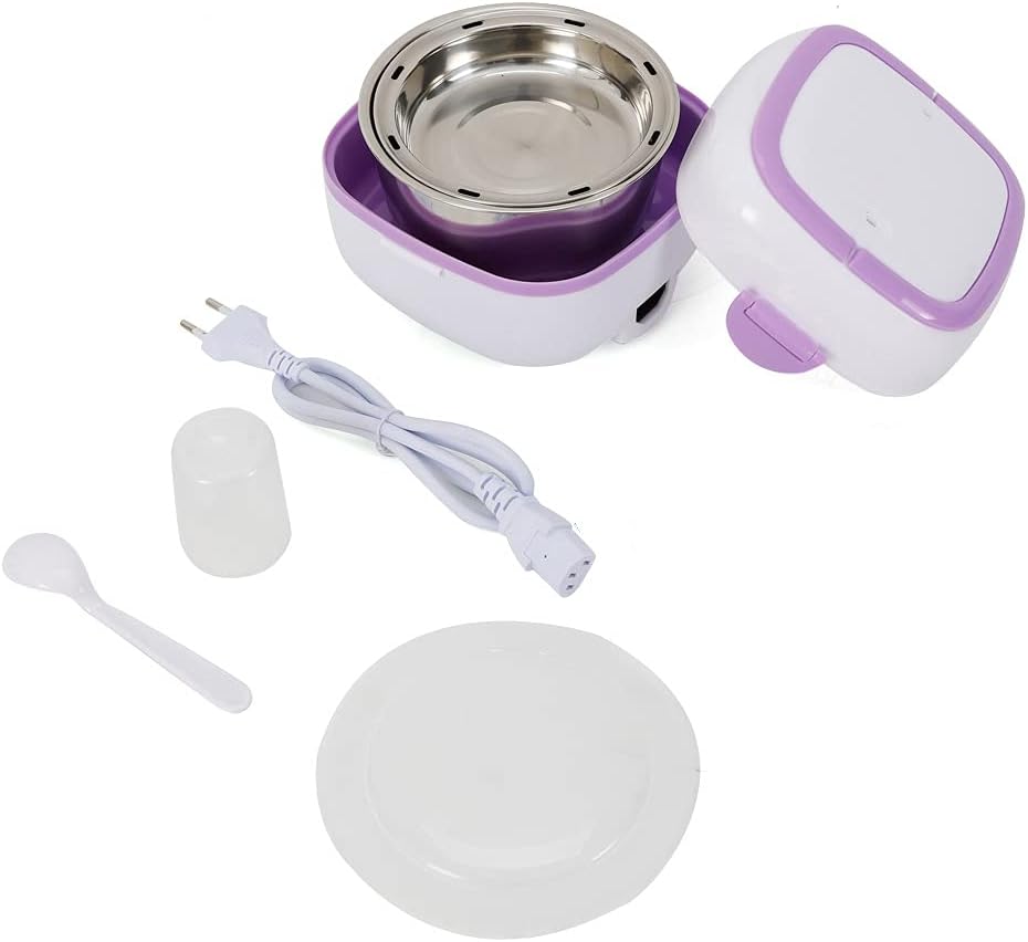 Elektrische Lunchbox 1L Tragbarer Reiskocher Multifunktions-Lunch Box mit Warmhaltefunktion 200W für