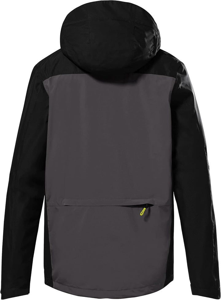 Killtec Herren Kos 6 Mn Jckt Funktionsjacke/Outdoorjacke mit Kapuze, packbar S anthrazit, S anthrazi