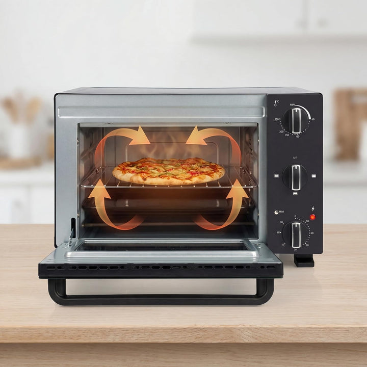 Tristar Mini-Backofen 20 L, 1300 W, Ober- und Unterhitze, Einstellbarer Thermostat, 60-Minuten-Timer