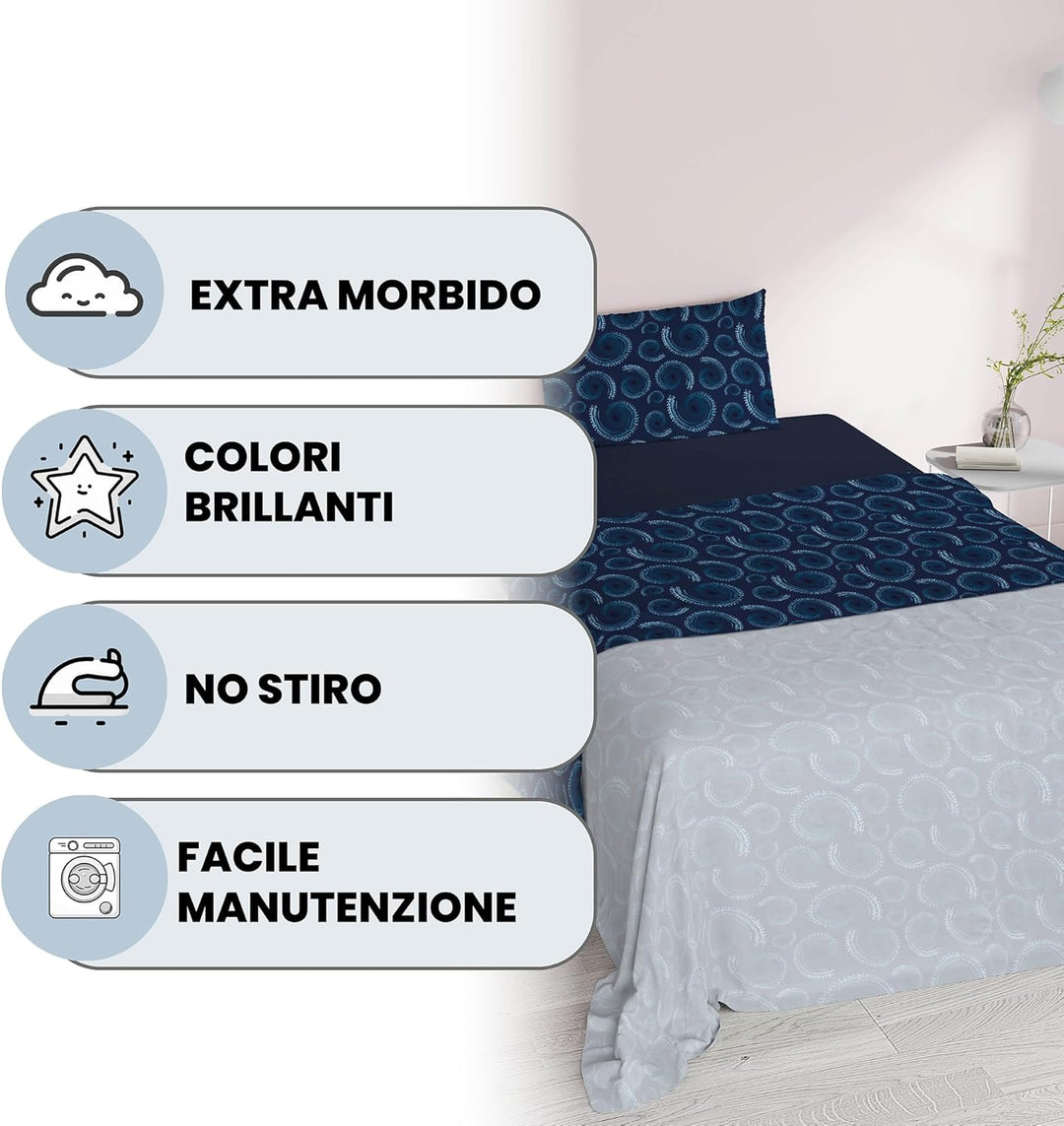 Italian Bed Linen Fantasy Bettwäsche, Vortex, Kleine doppelte Vortex Kleine doppelte, Vortex Kleine
