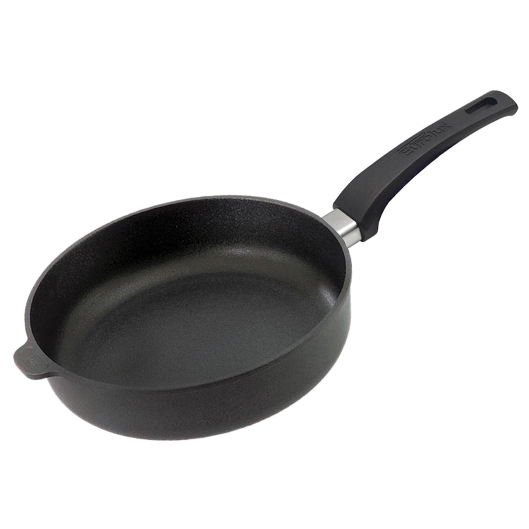 Eurolux Guss-Pfanne Induktion Ø 28 cm - hoher Rand 7 cm - grosse runde Alugusspfanne mit Beschichtun