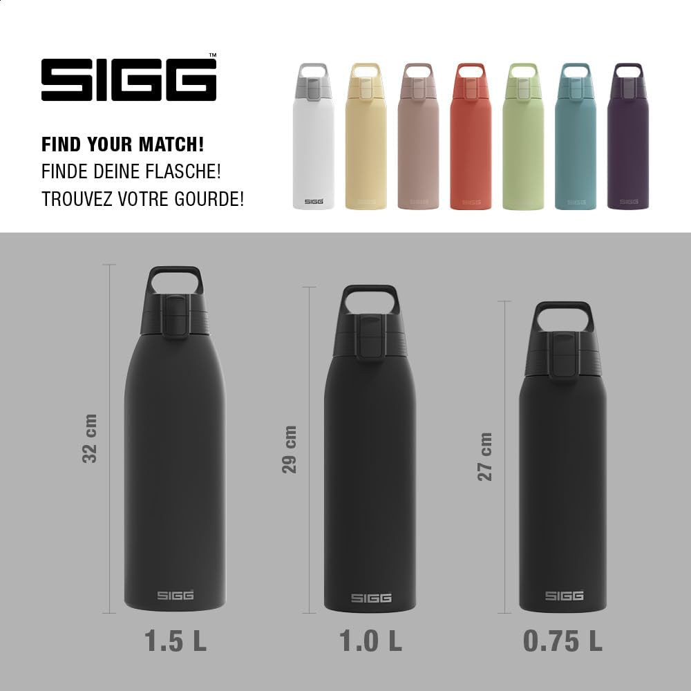 SIGG - Isolierte Trinkflasche - Thermosflasche Shield Therm One Black kohlensäurehaltige Getränke -