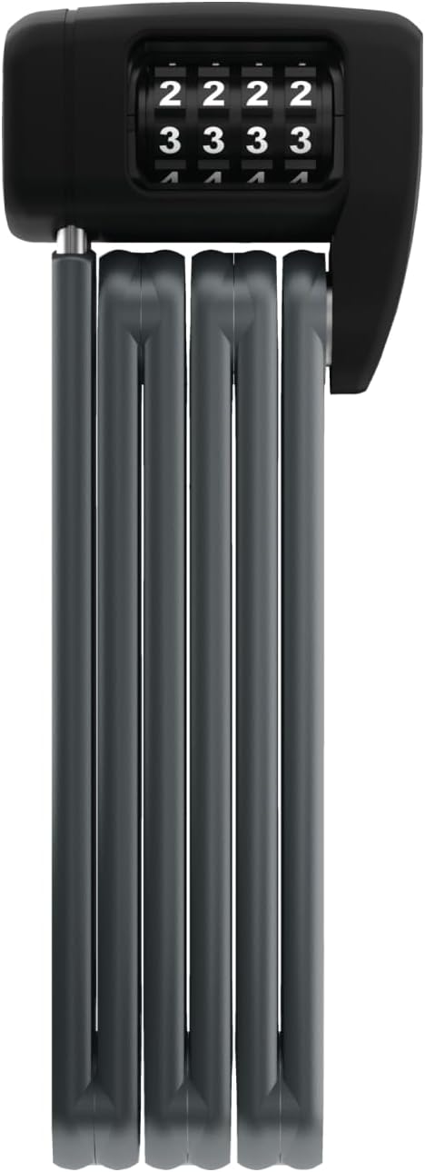 ABUS Faltschloss Bordo Lite 6055C SH - mit Halterung und Zahlencode - Extra-leichtes Zahlenschloss a
