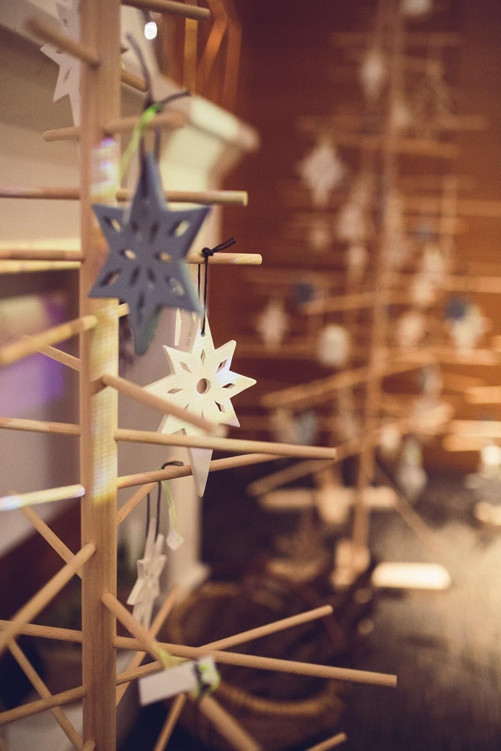 xmas3 M-125 cm Weihnachtsbaum aus Holz, Natural, 68 x 68 x 125