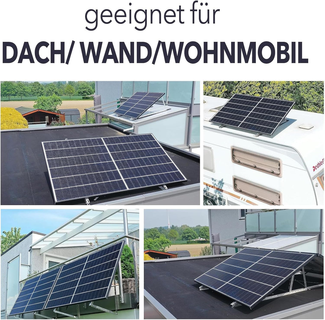 enjoy solar® Dreiecke Aluminium - verstellbare Halterung Neigungswinkel 22°-40° für Solarpanel, Max.