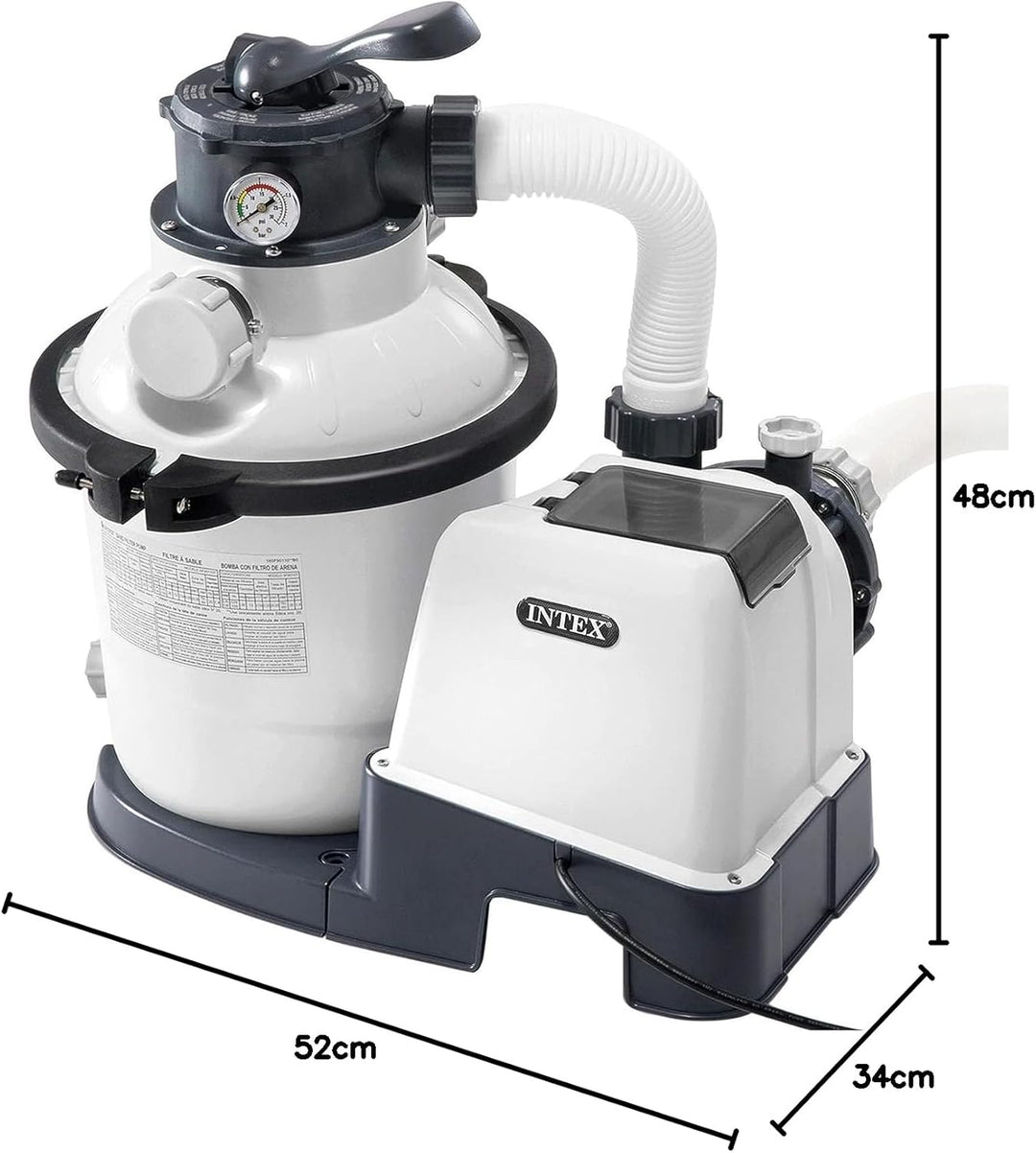Intex Krystal Clear Sandfilteranlage 4,5 m³ für Pools bis 18.000l 26644