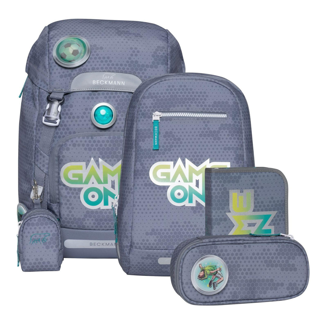 BECKMANN Classic Schoolbag Set 6-teilig 22L Game On