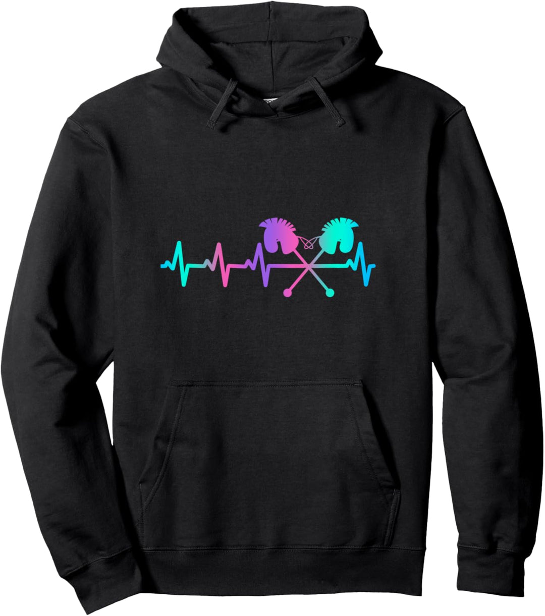 Hobby Horsing Heartbeat Steckenpferd Reiter Pferd Pullover Hoodie