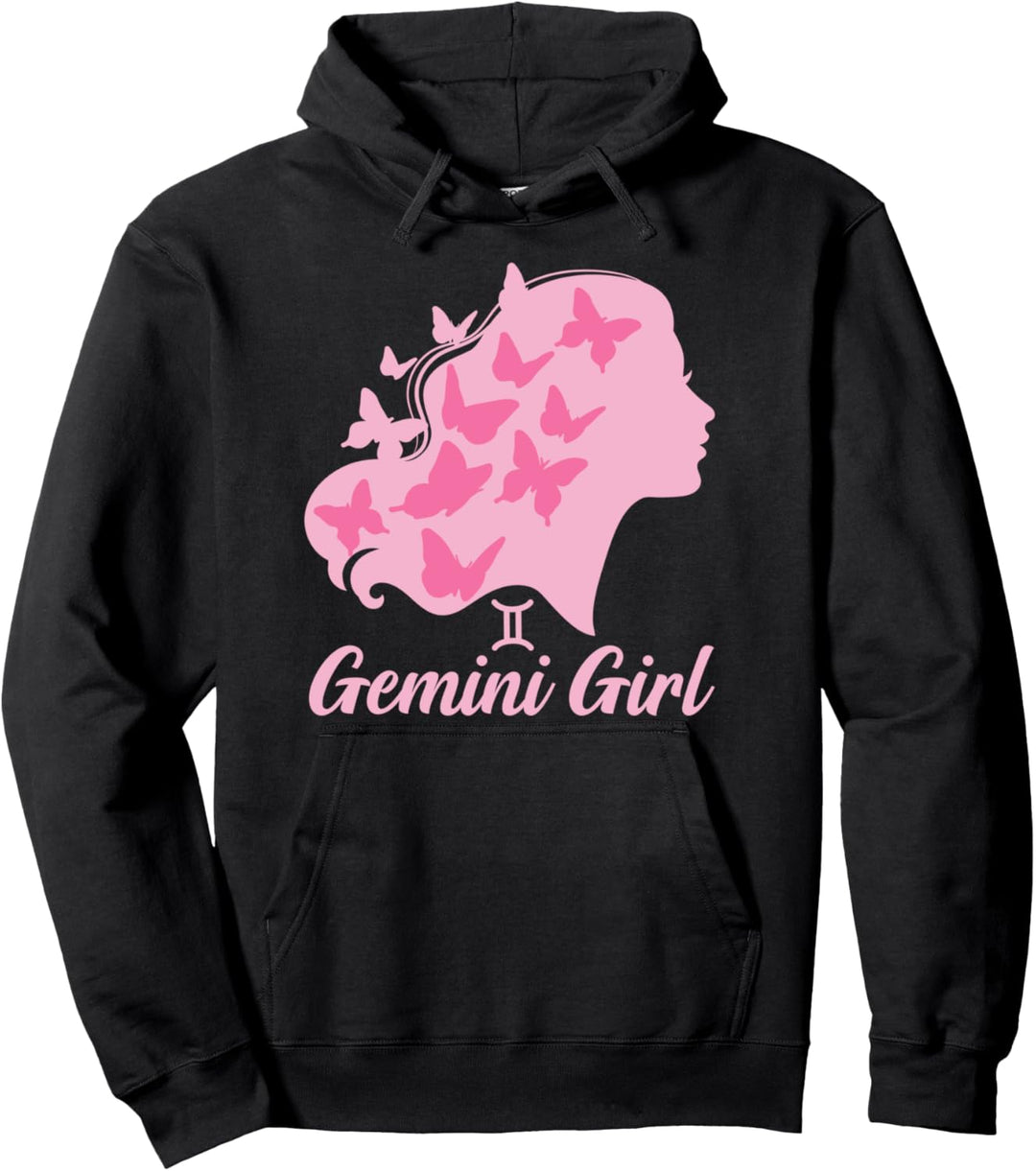 Zwillinge Mädchen niedlich Frauen Sternzeichen Zeichen Astro Pullover Hoodie