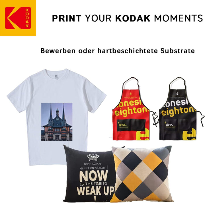 KODAK Sublimation papier Thermotransferpapier DIN A4, 100 Blatt，100g/㎡ für Tintenstrahldrucker mit S