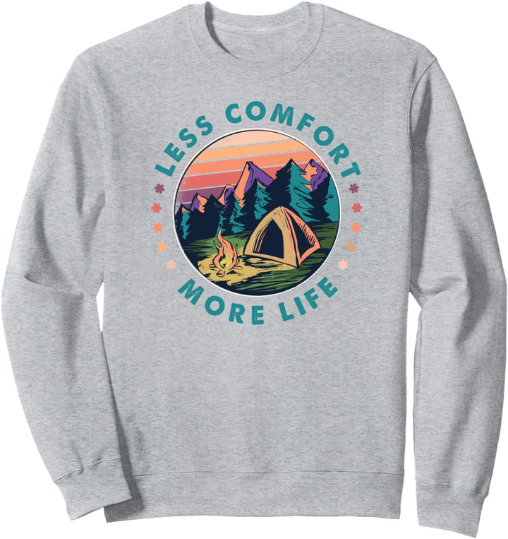 MORE LIFE Camping Zelt Outdoor Bonfire Mountain Explorer Sweatshirt