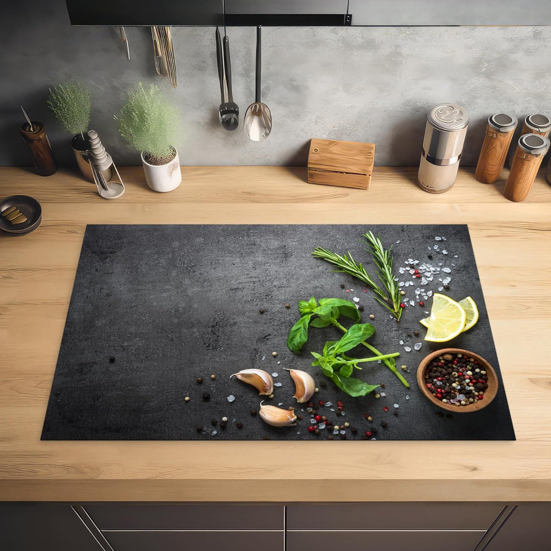 KitchenYeah© Herdabdeckplatte Einteilig Küche Herdabdeckung Ceranfeld Abdeckplatte Kochfeld Abdeckun