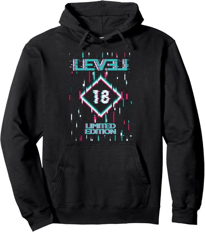 18. Geburtstag Level 18 Jahre Limited Edition Gaming Gamer Pullover Hoodie