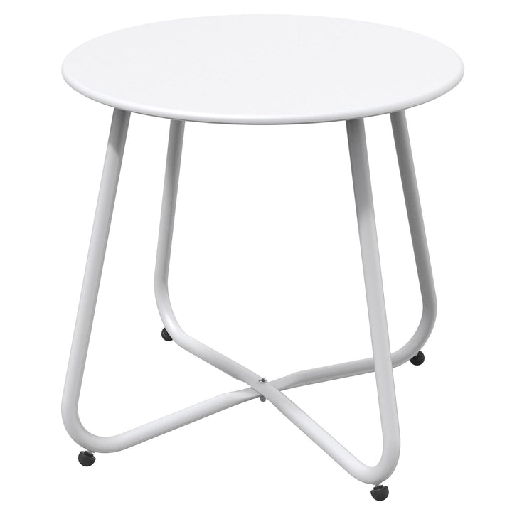 Grand patio Couchtische, Sofatisch, Leicht, Stabil, Einfacher Aufbau, Runder Kaffeetisch ideal für D