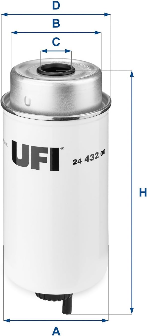 Ufi Filters 24.432.00 Filtro Diesel