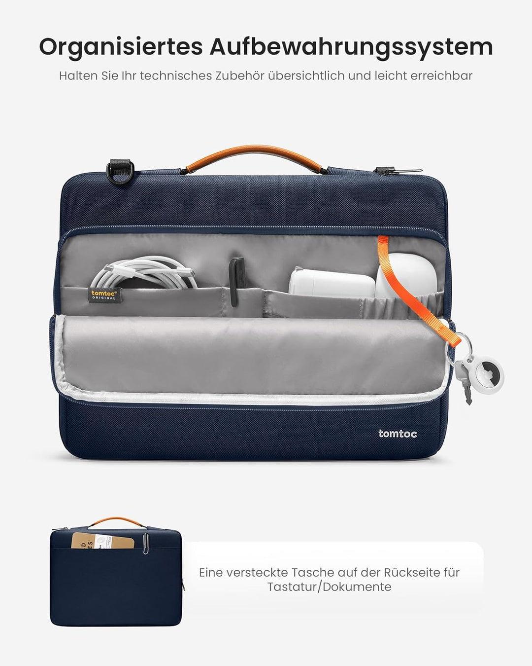 tomtoc 360° Laptop Tasche Hülle für Neu 16-Zoll MacBook Pro M4/M3/M2/M1 Pro/Max (2024-2019) A3403 A3