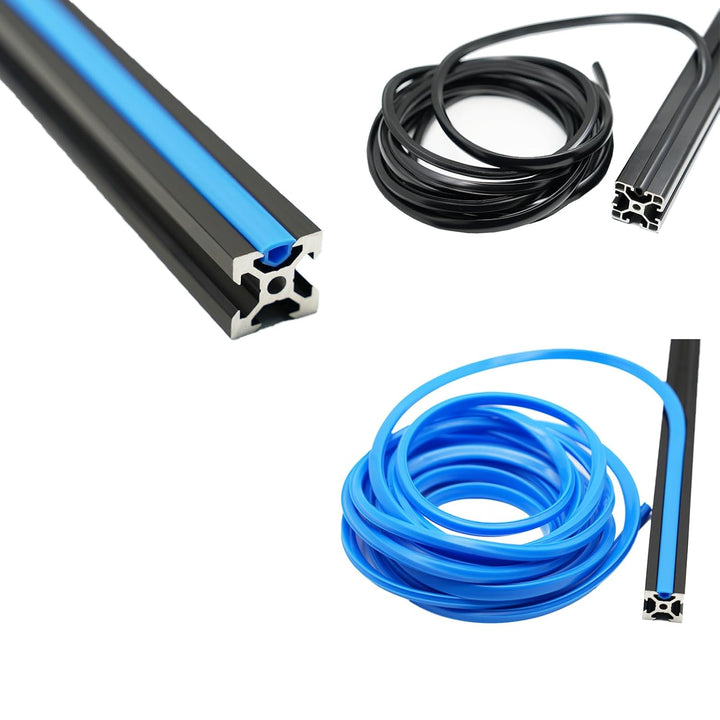 Iverntech 4pcs 300mm 2020V Type Black European Standard Anodised Linear Rail Aluminium Profile Extru