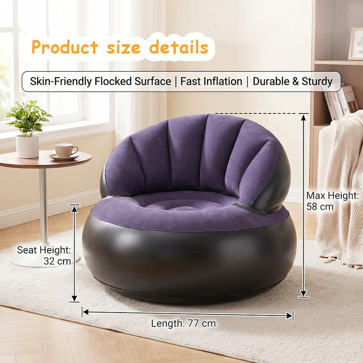 Aufblasbares Sofa, Wasserdichtes Luftsofa Aufblasbares, Aufblasbarer Sessel, Sessel, Sofa und Couch