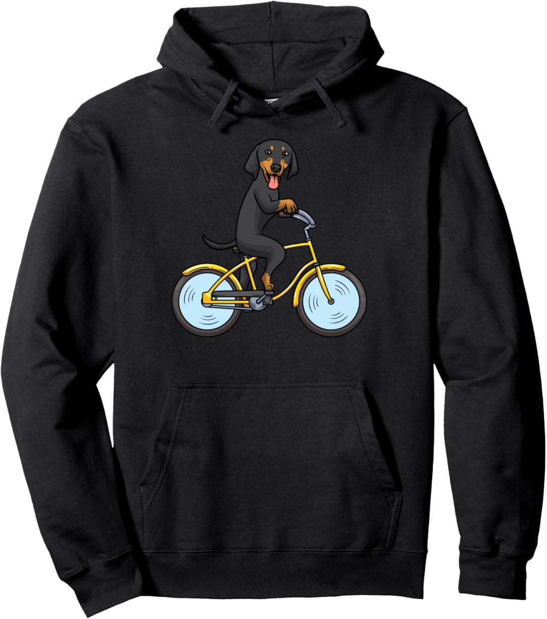 Brandlbracke Hund mit Fahrrad Pullover Hoodie