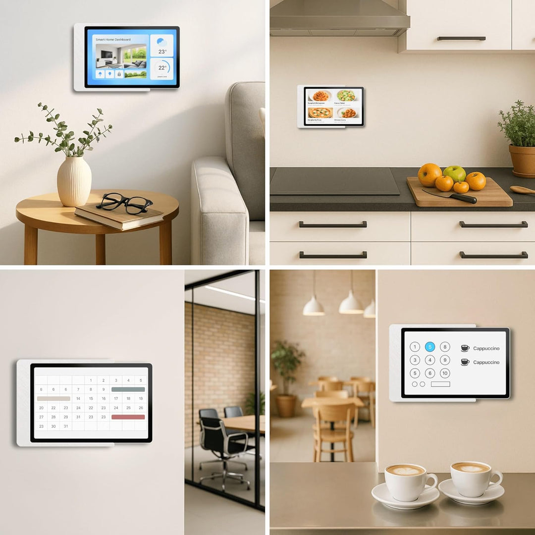 Slide-In Tablet Wandhalterung für Samsung Galaxy Tab (Weiss, Für Galaxy Tab A9 (8,7 Zoll)) Weiss Für
