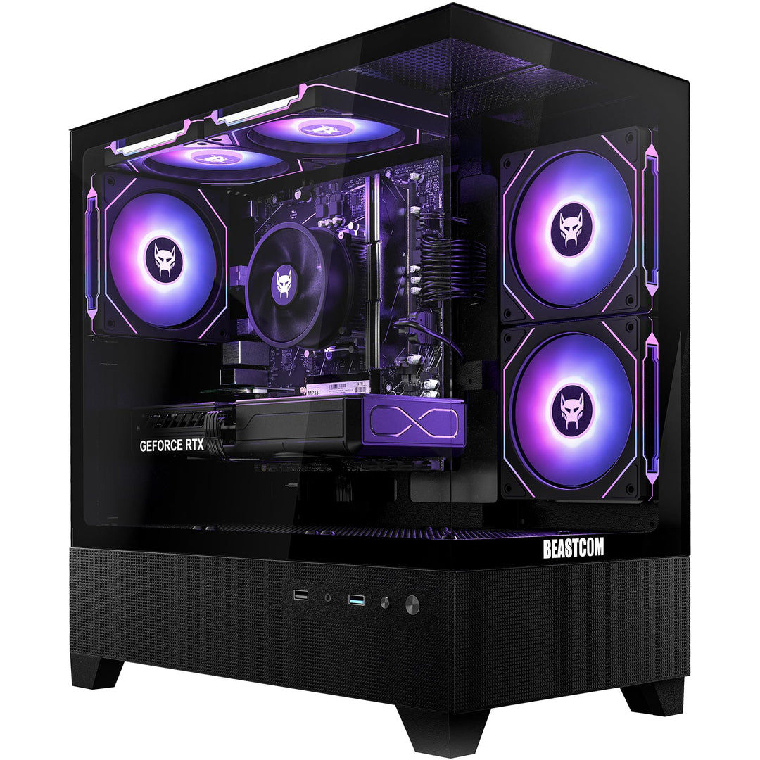 BEASTCOM Q5 | Pro Gaming, Gaming PC, AMD Ryzen 7 5700X 8X 4,60GHz 16 Threads, RTX 5060 Ti 8GB, 16GB