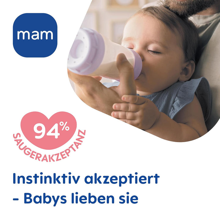 MAM Easy Start Anti-Colic Newborn Set, 0+ Mon, Baby Bottle Gift Set, 94% Acceptance, 96% Midwife Rec