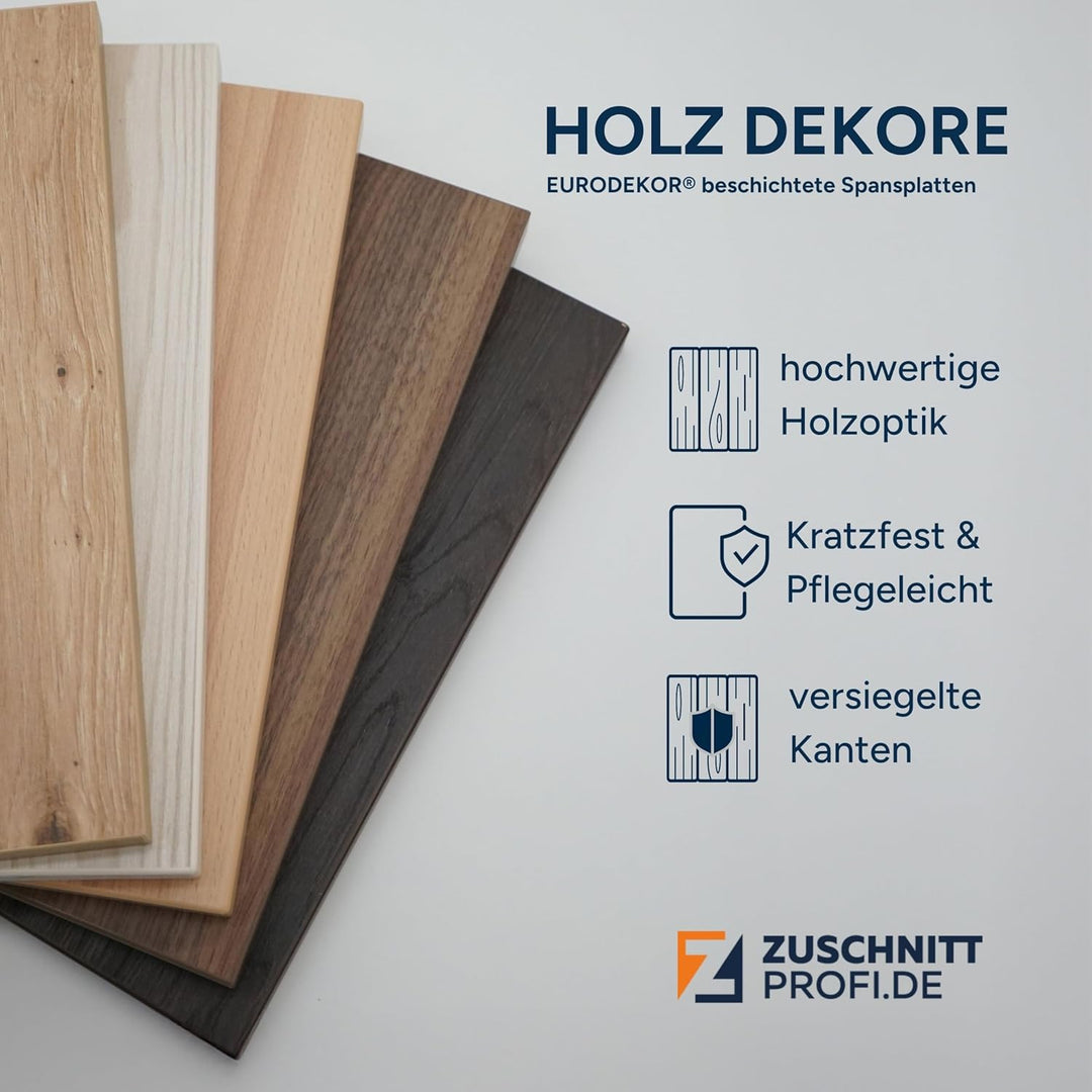 Dekor-Geschirrspülerfront 19mm vollintegriert oder teilintegriert, fugenlose Kanten, passend für all
