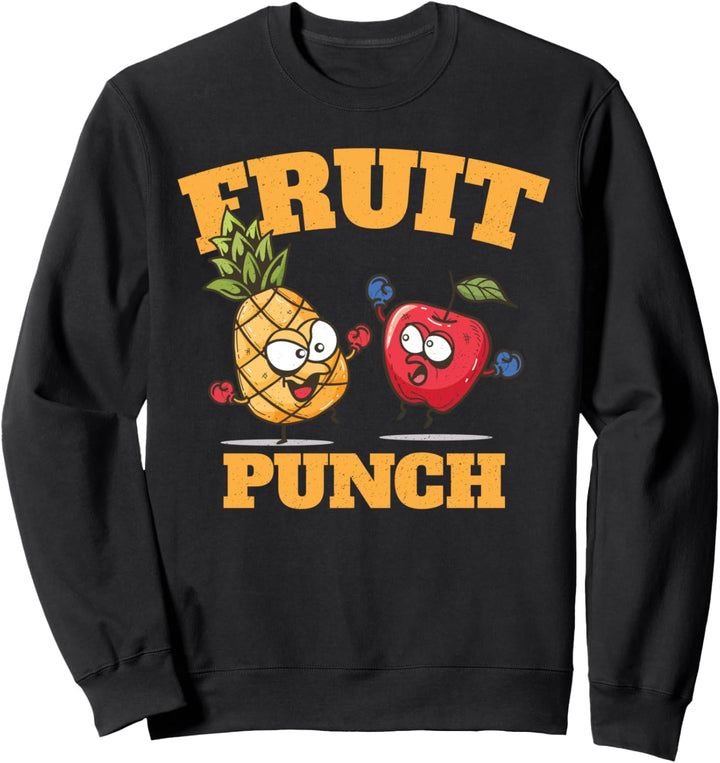 Funny Pineapple Apple Boxing Juice Tropical Fruit Punch Sweatshirt