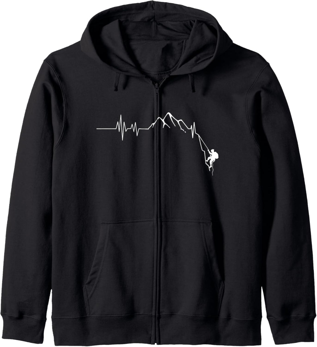 Herzschlagfelsenklettern Geschenkfelsenkletterer Kapuzenjacke