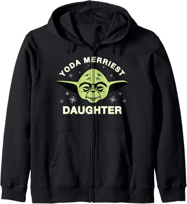 Star Wars Christmas Yoda Merriest Daughter Kapuzenjacke