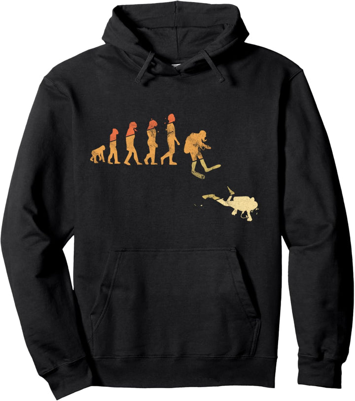 Tauchen Evolution - Menschen Entwicklung Geschenkidee Pullover Hoodie
