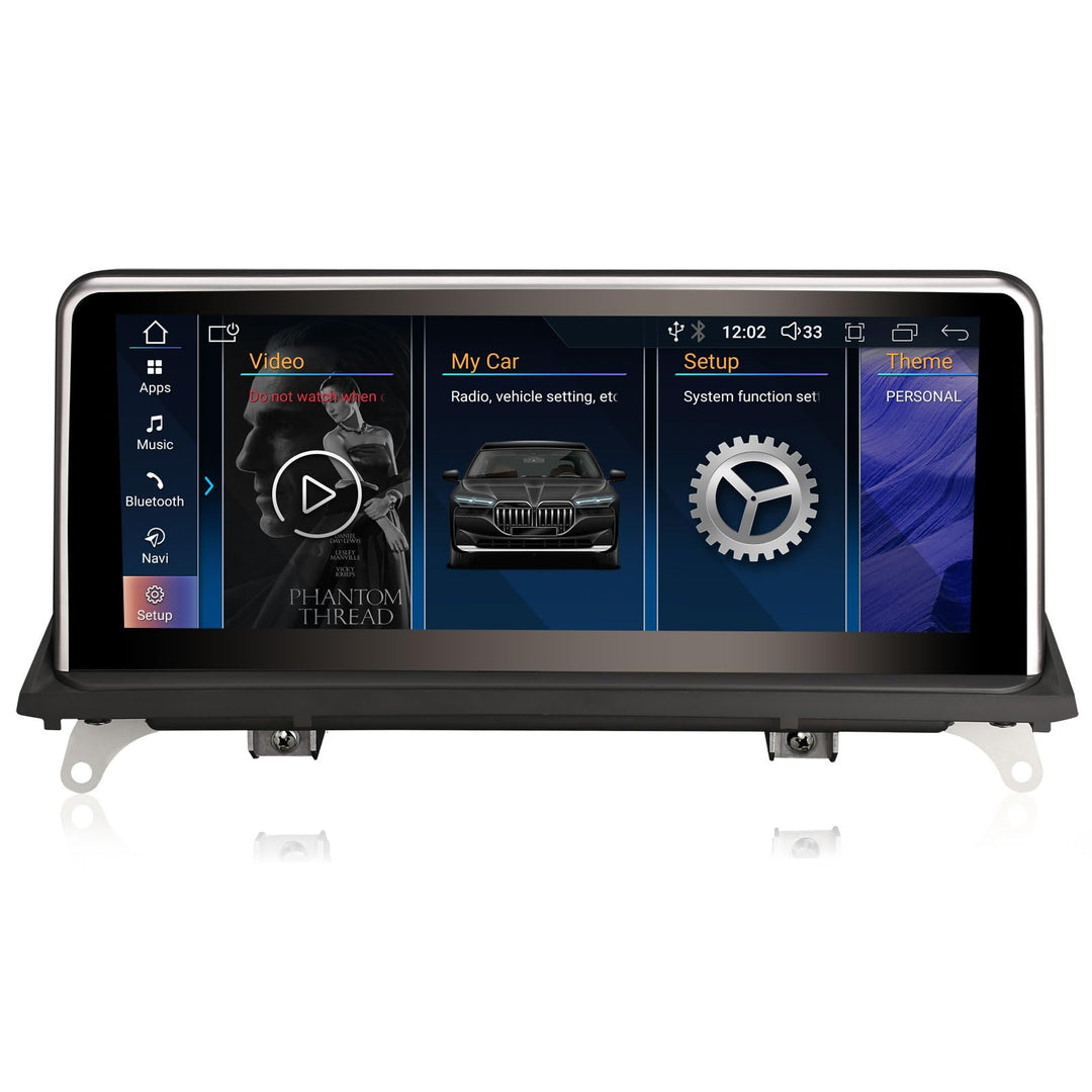 Erisin 10.25" Android 14 8-Kern 4GB RAM+64GB ROM Autoradio GPS Navi für BMW X5 E70 X6 E71 CCC System
