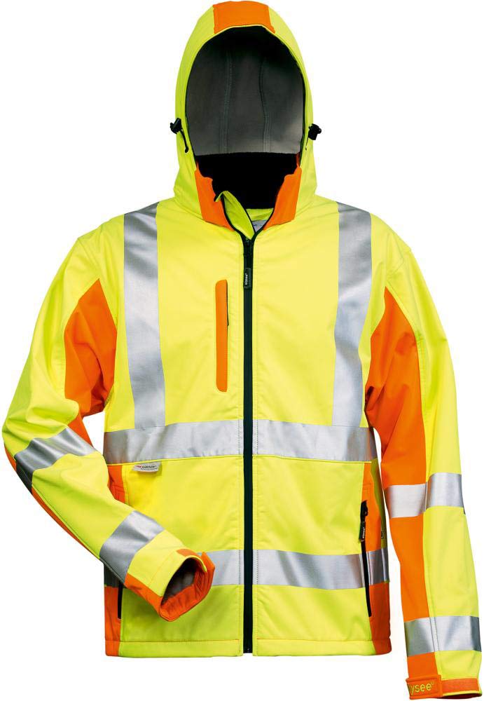 Elysee Warnschutz-Softshelljacke "Adam" Grösse, 1 Stück, M, gelb/orange, 22735-M, M