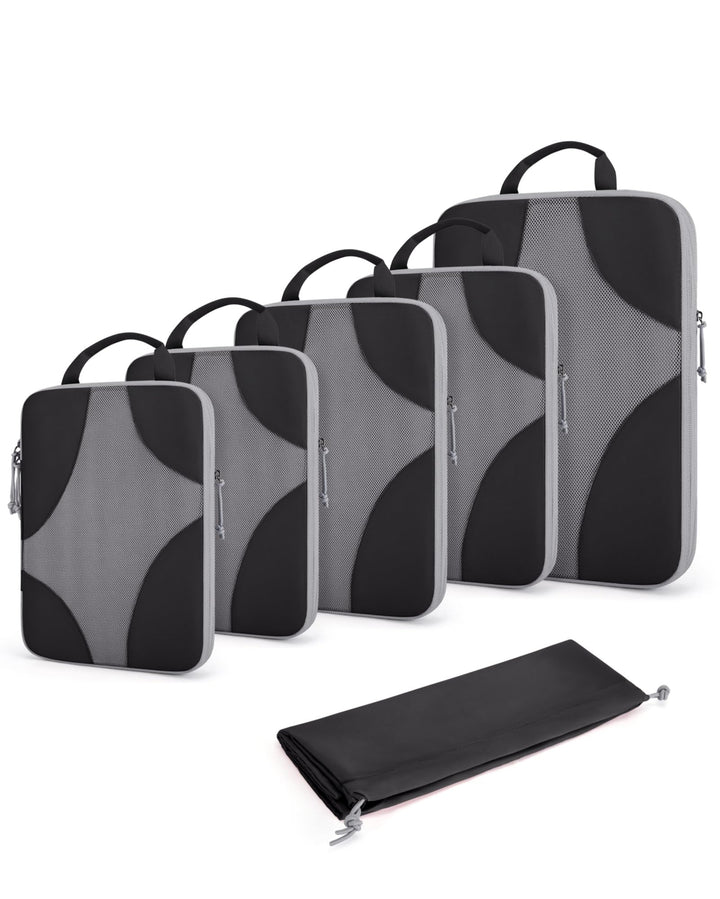 BAGSMART Packing Cubes Compression 6 Stück, Rucksack Koffer Organizer Packtaschen, Reise Kompression