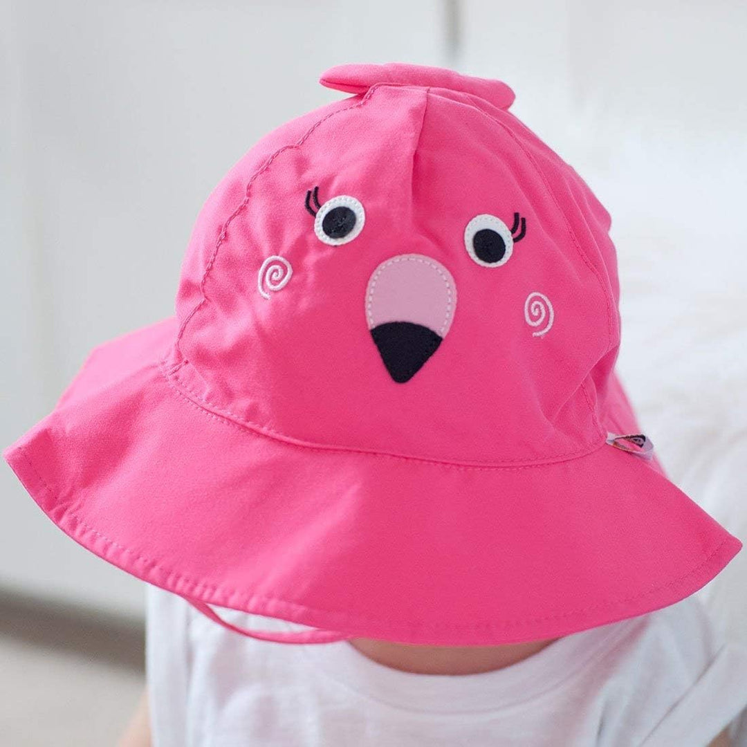 ZOOCCHINI LSF 50+ Baby Schwimmwindel &amp; Sonnenhut Set, Franny der Flamingo, 3-6 Monate