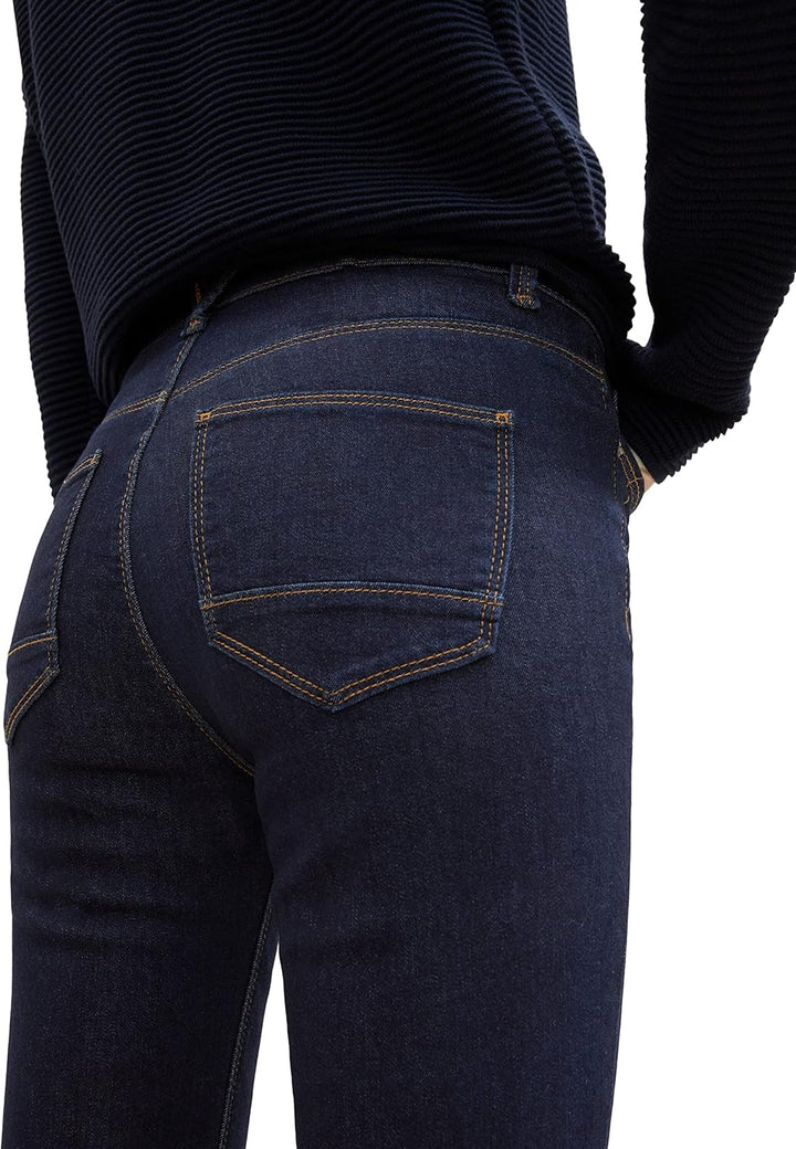 TOM TAILOR Damen Kate Capri Jeans, 10138 - Rinsed Blue Denim