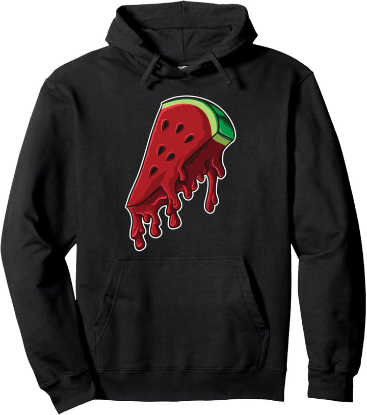 Schmelzende Melone | Süsse Sommer Illustration | Urlaub Pullover Hoodie