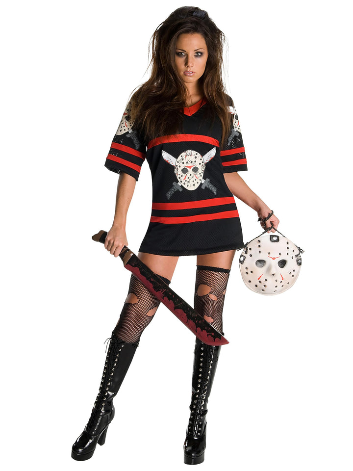 Rubie's Official Ladies Miss Jason Voorhees Freitag der 13., Kostüm für Erwachsene - gross., L