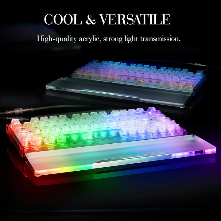 MAMBASNAKE Handgelenkauflage für Tastatur, Tastaturpad aus Acryl für Compact 60% Tastatur - Ergonomi