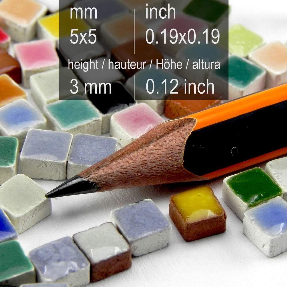 ALEA Mosaic Mosaik Minis 5x5mm, 5000 Stück, Buntmix, MXAL